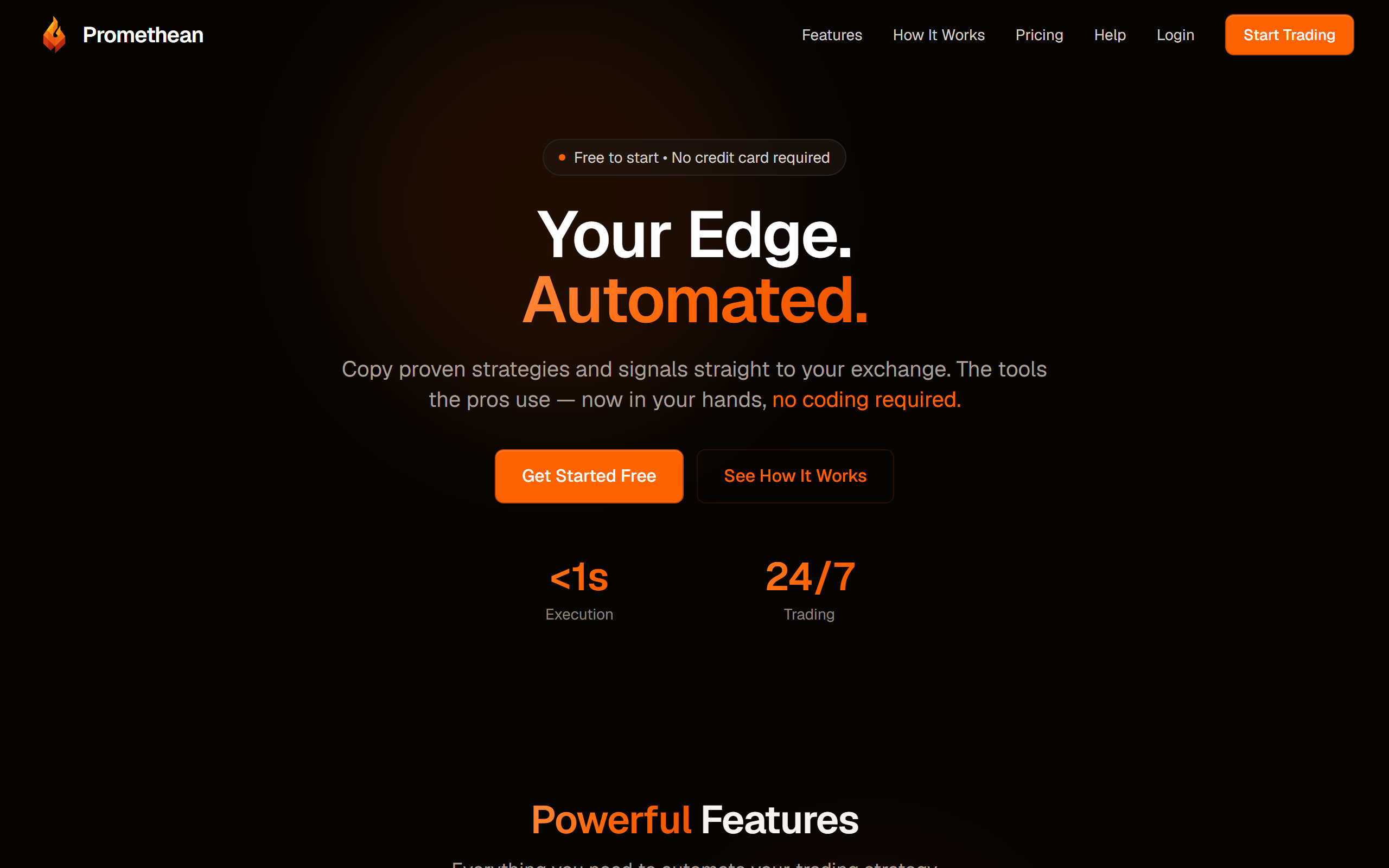 The Promethean home page.